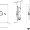 10AX 4G 2-way Toggle Switch - Polished Chrome - Image 2
