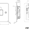 10AX 2G 2-way switch - Brushed Brass - Image 2