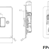 10AX 3G 2-way Switch - Brushed Brass - Image 2