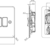 10AX 6G 2-way Switch - Polished Chrome - Image 2
