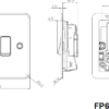 13A Switched Fused Spur Unit - Brushed Brass - Image 2