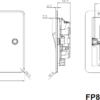 20A 1G DP Switch with Neon & Flex Outlet - Brushed Chrome - Image 2