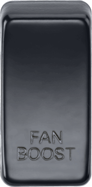 Switch cover marked "FAN BOOST" - Matt Black