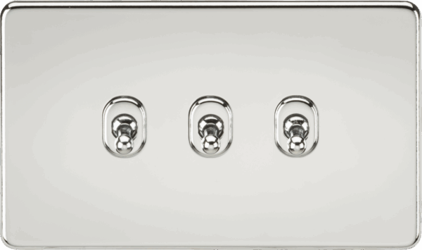 10AX 3G 2-way Toggle Switch - Polished Chrome