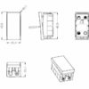 20AX 1G 2-way modular switch (25x50mm) - Grey - Image 2