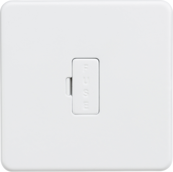 13A Fused Spur Unit - Matt White