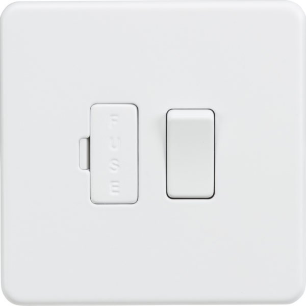13A Switched Fused Spur Unit - Matt White