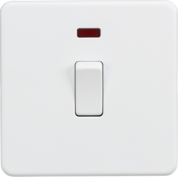 20A 1G DP Switch with Neon - Matt White