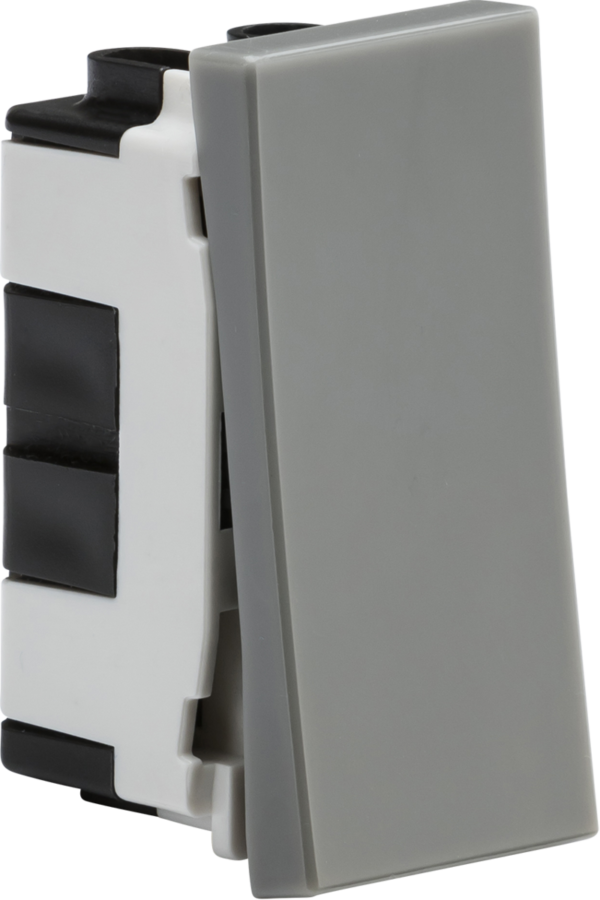 20AX 1G 2-way modular switch (25x50mm) - Grey