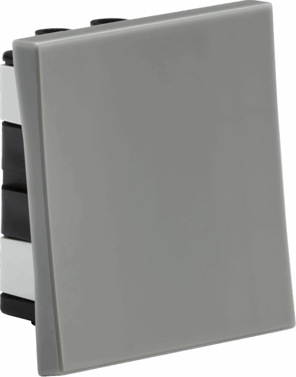 20AX 1G 2-way modular wide rocker switch (50x50mm) - Grey