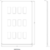 Screwless 12G grid faceplate - polished chrome - Image 2