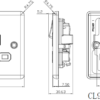 13A 2G DP Switched Socket with Twin Earths - Brushed Chrome with Grey Insert - Image 2