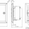 115-230V Dual Voltage Shaver Socket with Grey Insert - Bevelled Edge Polished Chrome - Image 2