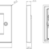 2G Modular Faceplate - Antique Brass - Image 2