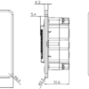 13A Socket Bluetooth Speaker and Dual USB A+A (5V DC 2.4A shared) - Brushed Chrome with White Insert - Image 2