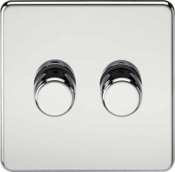 2G 2-way 10-200W (5-150W LED) Intelligent dimmer - Polished Chrome
