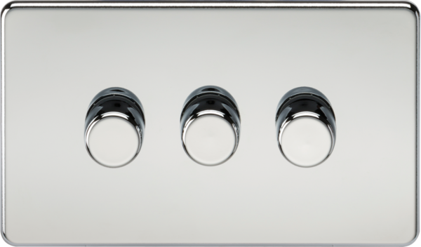 3G 2-way 10-200W (5-150W LED) Intelligent dimmer - Polished Chrome