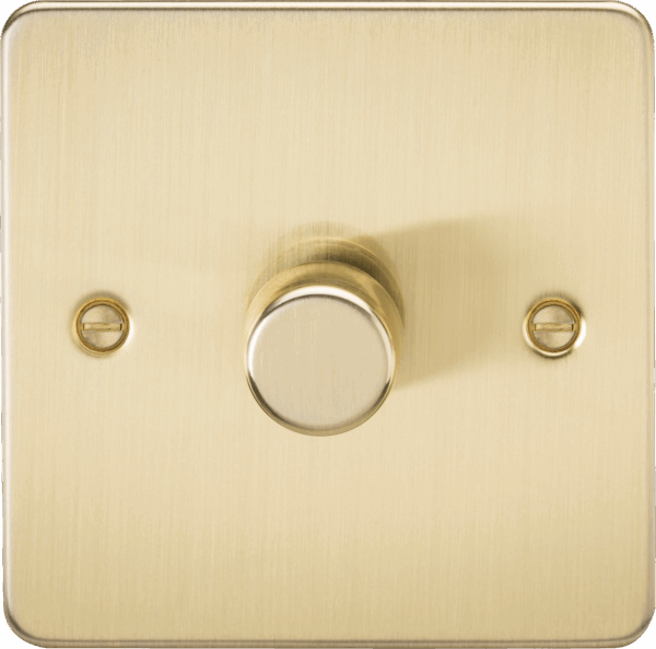 1G 2-way 10-200W (5-150W LED) Intelligent dimmer - Brushed Brass
