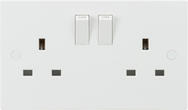 13A 2G SP Switched Socket with Twin Earths - ASTA Approved