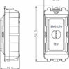 20AX 2 way SP key module - polished chrome - Image 2