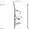 13A 1G Unswitched Floor Socket - Polished Chrome with White Insert - Image 2