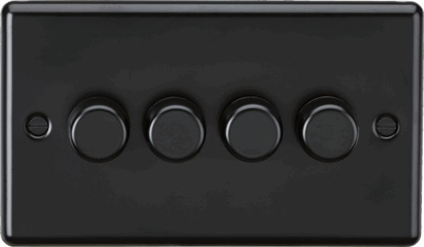 4G 2 way 10-200W (5-150W LED) Intelligent dimmer - Matt Black