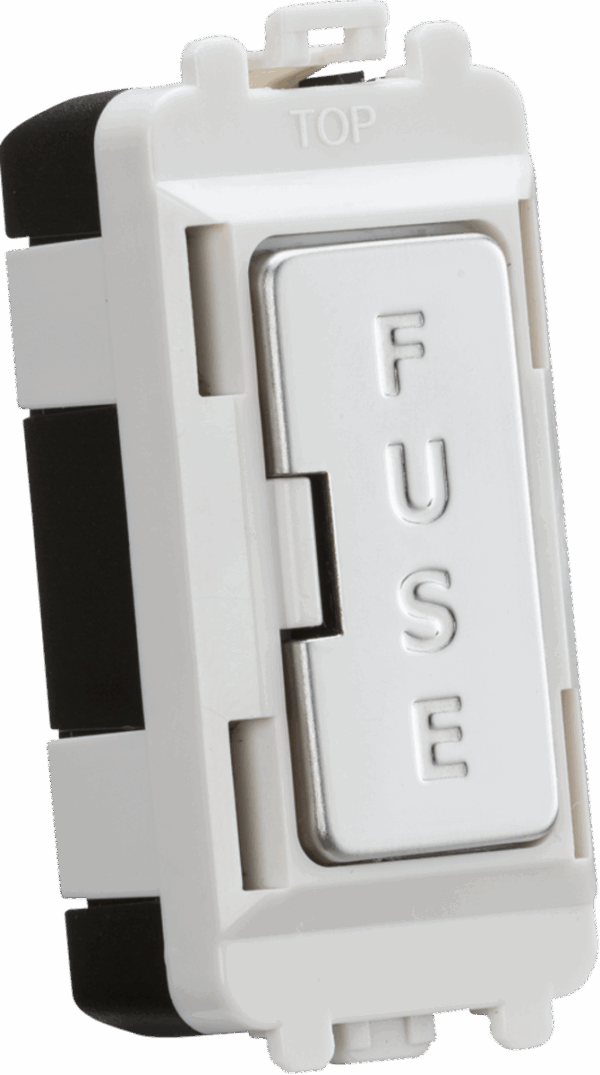 13A fused module - polished chrome