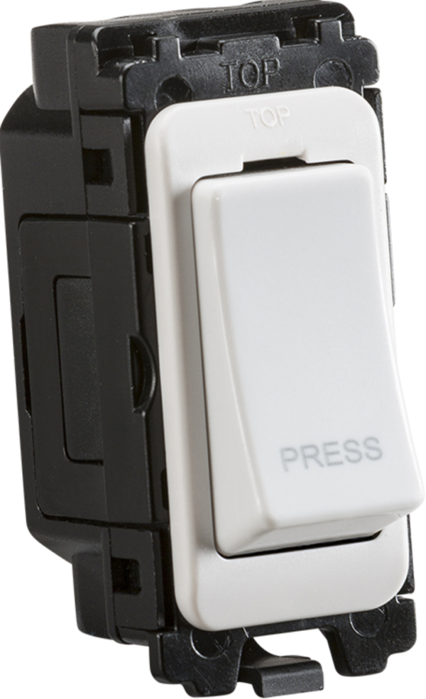 20AX 2-way Retractive Switch Module - Laser Printed "PRESS"