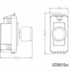 1G 2-way 10-200W (LED 10-100W) trailing edge dimmer module - polished chrome - Image 2