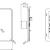 1G Dimmer Plate with Matching Metal Dimmer Cap - Polished Chrome - Image 2