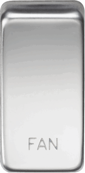 Switch cover "marked FAN" - polished chrome