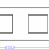 6G Modular Faceplate (2G + 4G) - Polished Chrome - Image 2