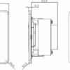 115/230V Dual Voltage Shaver Socket - Polished Chrome with Grey Insert - Image 2