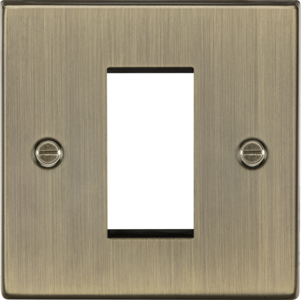 1G Modular Faceplate - Antique Brass