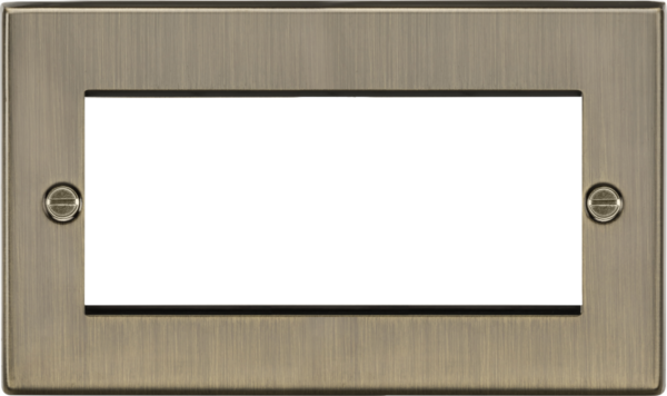 4G Modular Faceplate - Antique Brass