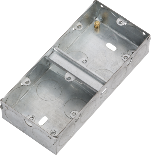 2G 35mm Dual Galvanised Steel Box