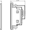 13A 1G unswitched socket module 50 x 50mm - white - Image 2