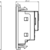 5A unswitched round socket module 50 x 50mm - white - Image 2