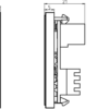 Telephone Secondary Outlet Module 25 x 50mm (IDC) - Black - Image 2