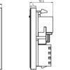 UTP CAT5e RJ45 Outlet Module 25 x 50mm - Grey - Image 2