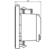 Screened TV Outlet 25 x 50mm - White - Image 2