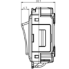 20AX 2-way Retractive Switch Module - Laser Printed "PRESS" - Image 2