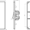 45A DP Switch (1G size) - White Rocker - Image 2