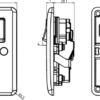 13A 2G DP Switched Socket with Twin Earths and Outboard Rockers - Image 2