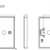 2G Dimmer  Plate with 2 Matching Dimmer Caps - Image 2