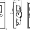 13A 2G DP Switched Socket with Twin Earths and Outboard Rockers - Image 2
