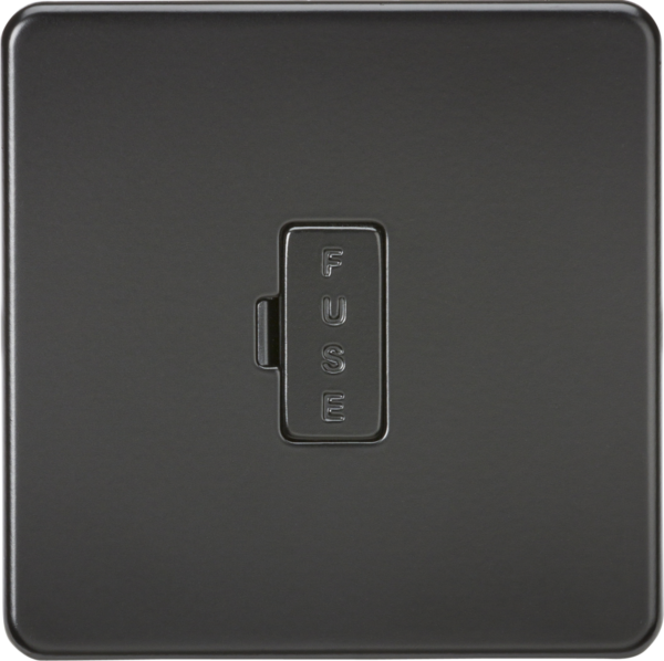 13A Fused Spur Unit - Matt Black