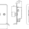 3G 2-way 10-200W (5-150W LED) Intelligent dimmer - Polished Chrome - Image 2