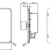 3G 2-way 10-200W (5-150W LED) Intelligent dimmer - Polished Chrome - Image 2