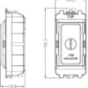 10A Fan Isolator Key Switch Module - Polished Chrome - Image 2